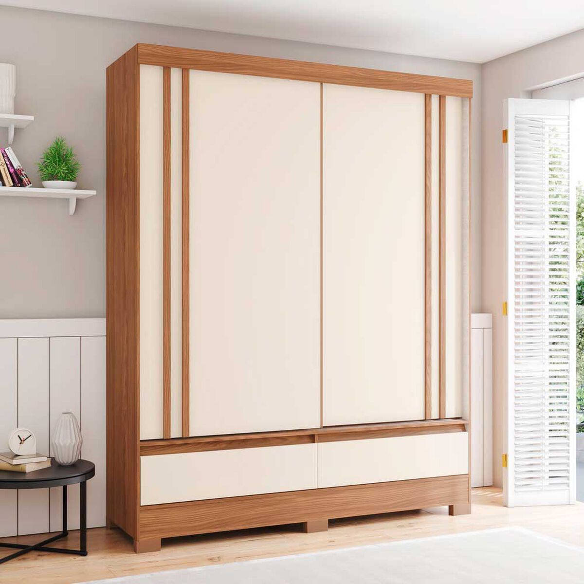 Closet Home Mobili Porto 2 Puertas 2 Cajones Flex Bi Color