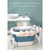 Bañera con Cojin Termómetro más Accesorios Rosada Lubabycas