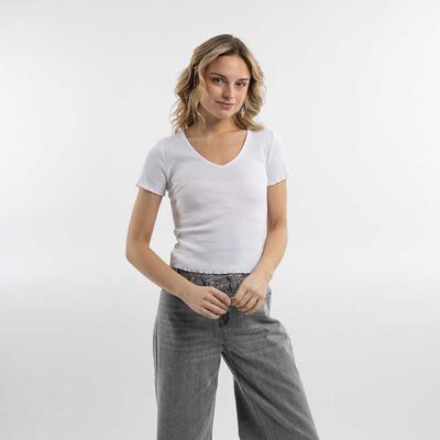 ICONO Polera Manga Corta Mujer Icono