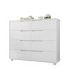 Cómoda Vekkahome Doble Evo 8 Cajones Blanco