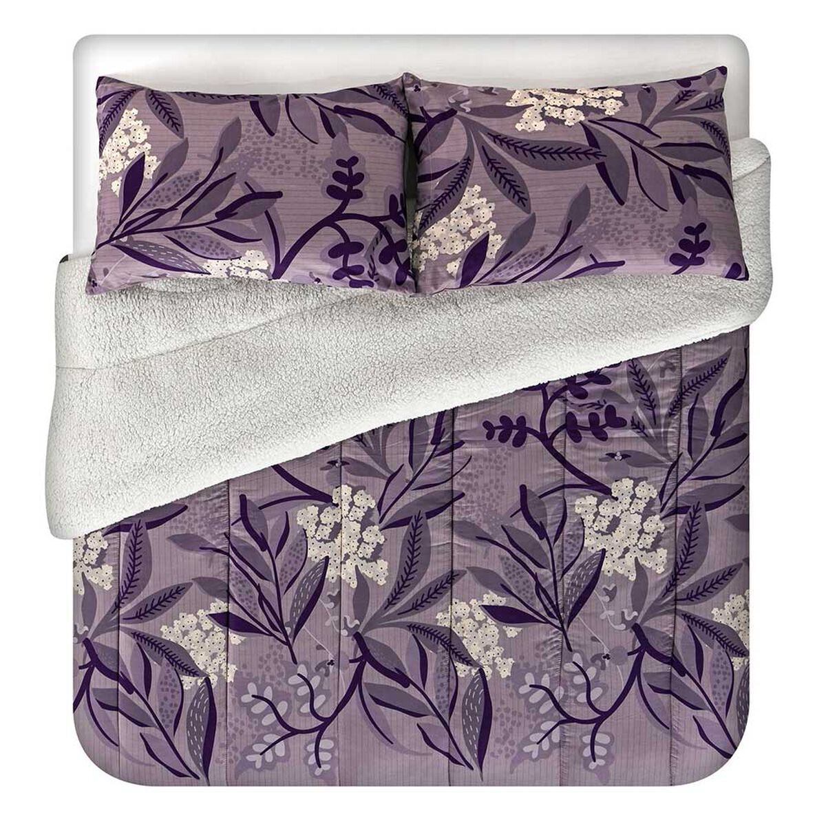 Plumón American Family King Ninfa Morado