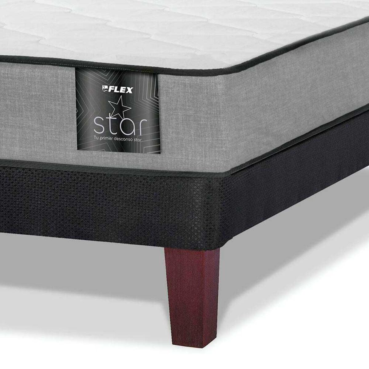 Cama Europea Flex Base Dividida 2 Plazas Star