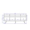 Rack TV Decocasa Flyn Stilo Hasta 50" Off White