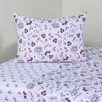 Juego de Sábanas American Family 1.5 Plazas 144 Hilos Adel Lila