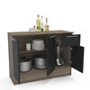Mueble Base Vekkahome Madri 3 Cajon Negro