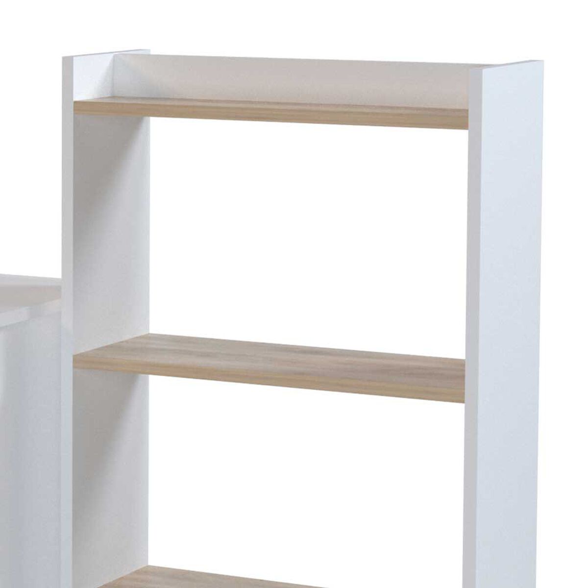 Escritorio 1 Cajón + Estante Silcosil Blanco Madera