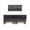 Cama Europea CIC Base Dividida 2 Plazas Grand Premium + Respaldo Torino Negro