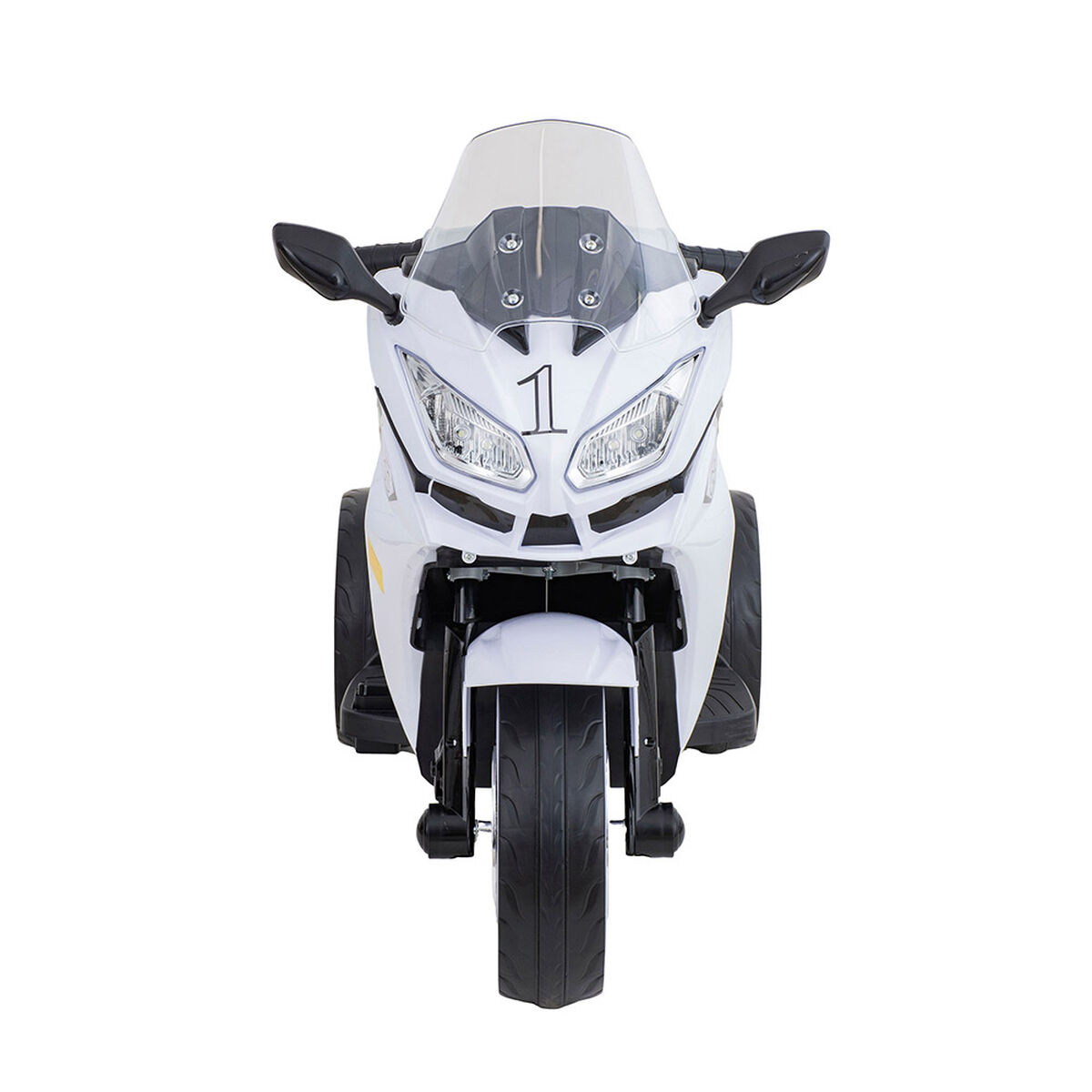 Moto de Carrera a Batería Musical Baby Way Blanco