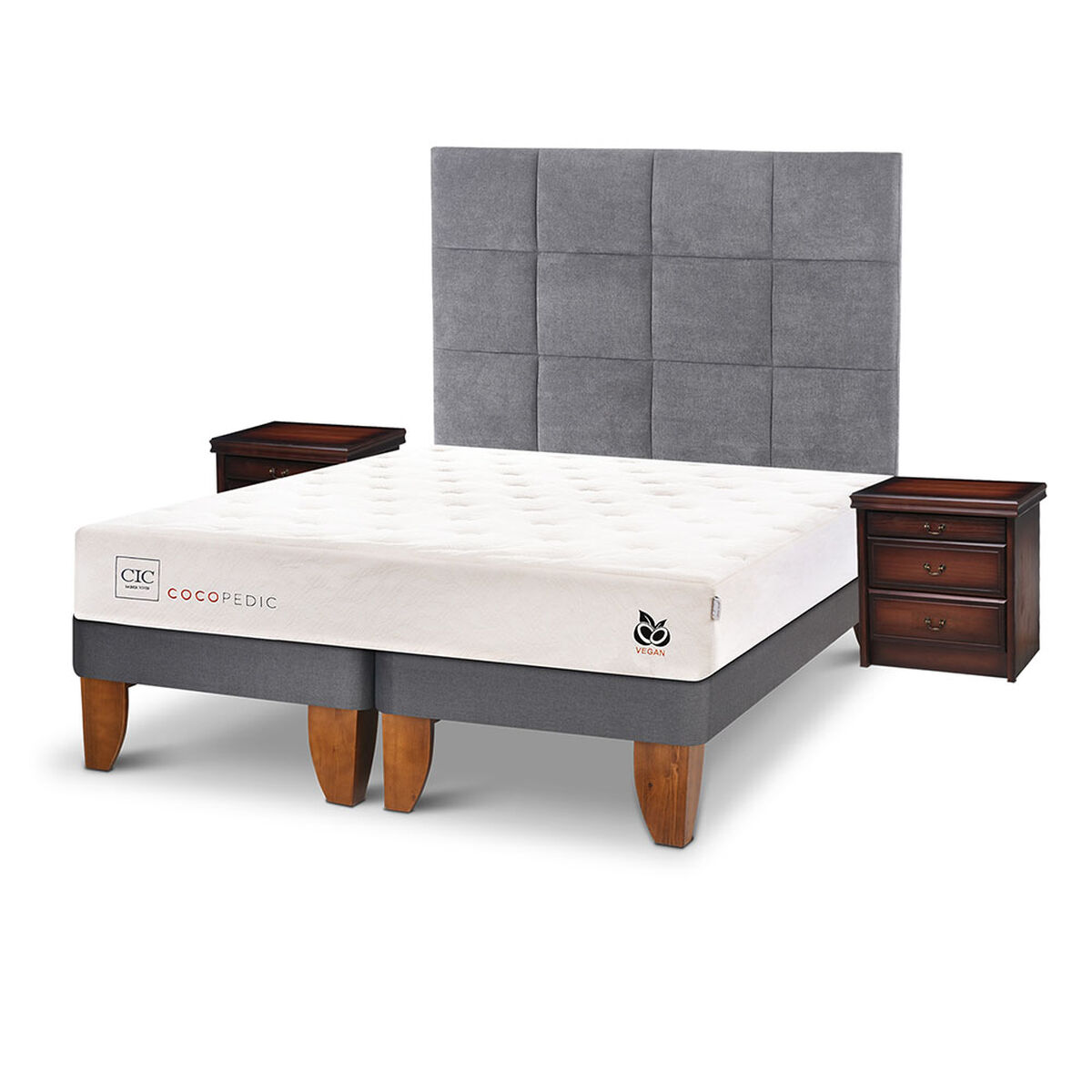 Cama Europea CIC Base Dividida 2 Plazas Cocopedic
