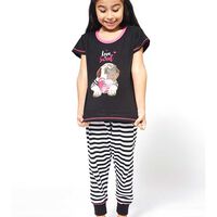 Pijama de Algodón Niña Kayser Negro