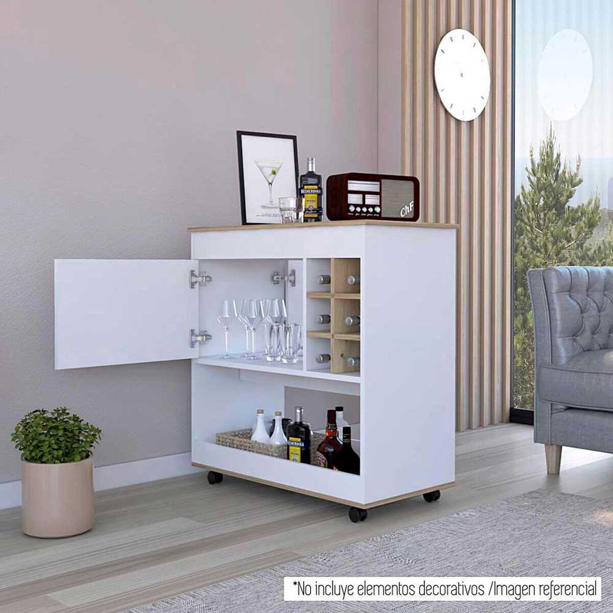 Bar TuHome Bi Color Blanco Duna 1 Puerta