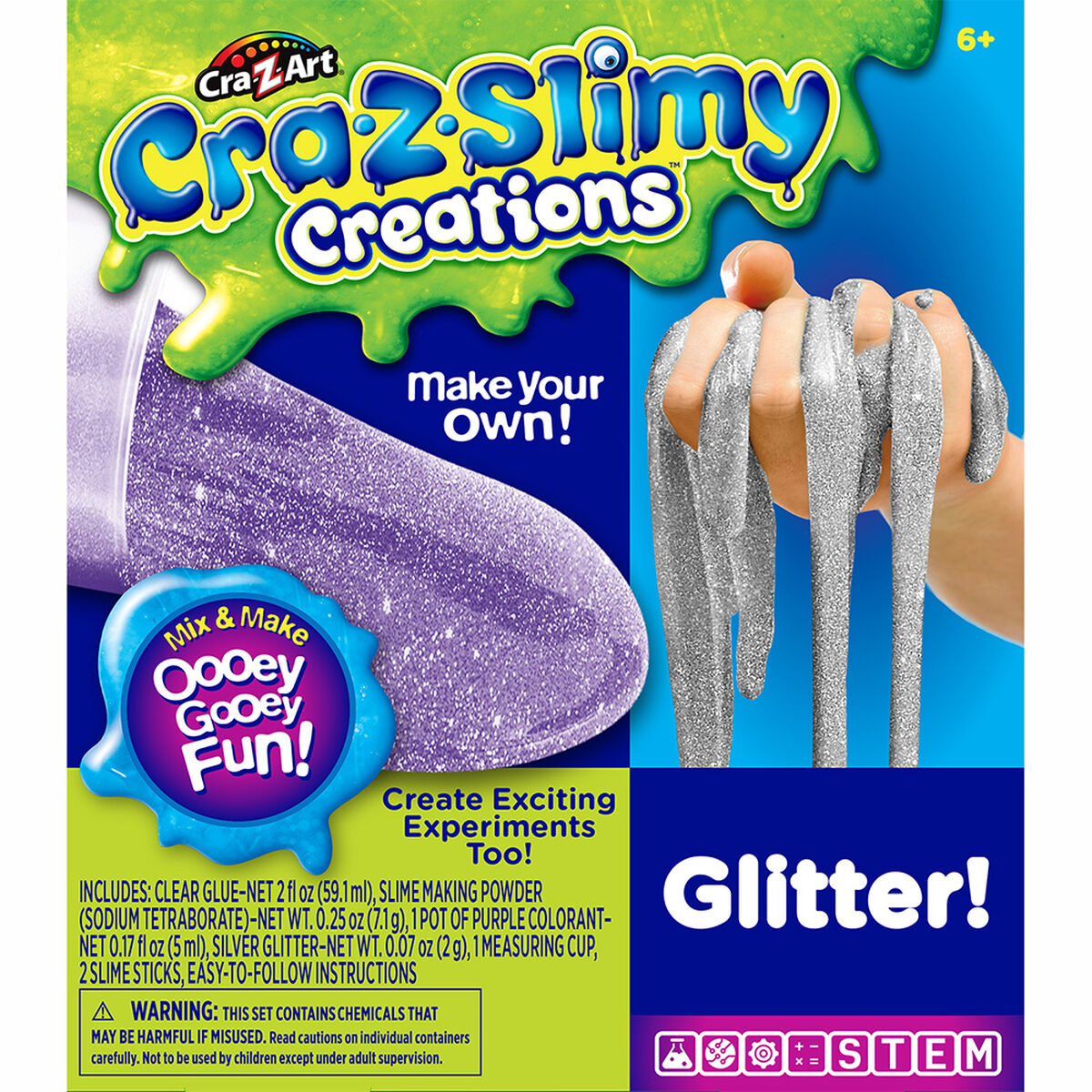 Crazslime - Kit para Hacer Slime Brillante