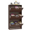 Zapatero Vekkahome Nick 3 Puertas Beige 