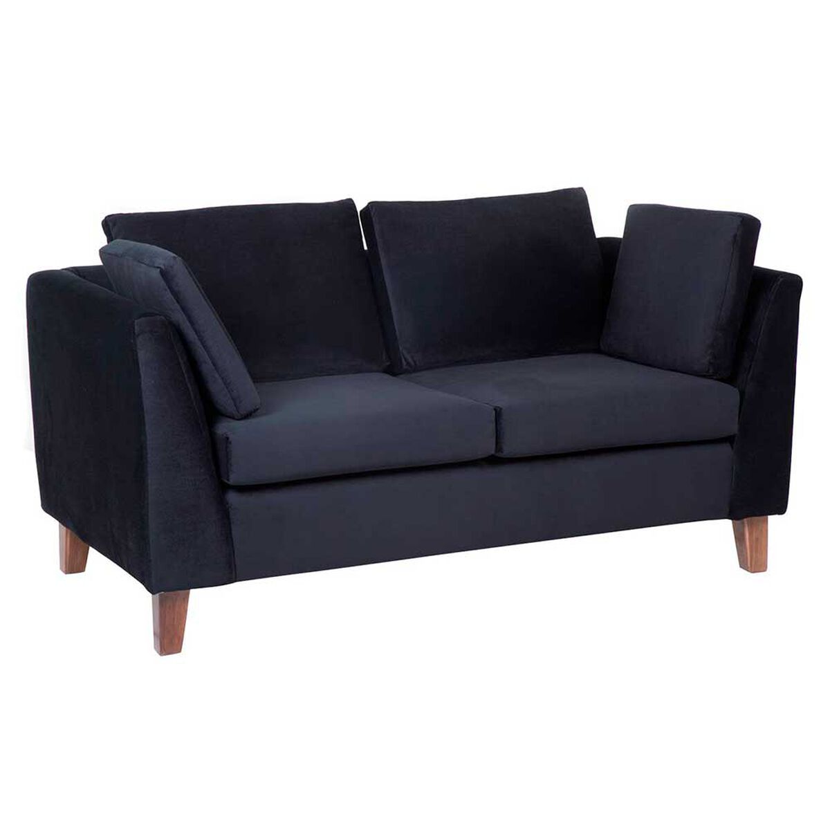 Sofá Barra Design Estocolmo 2 Cuerpos Negro
