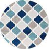 Alfombra  Modalfo Florida Turquesa 160 x 160 cm