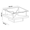 Mesa de Centro Exit Clear Beige