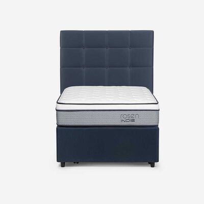 Diván Rosen 1,5 Plazas Indie + Respaldo Issey Azul