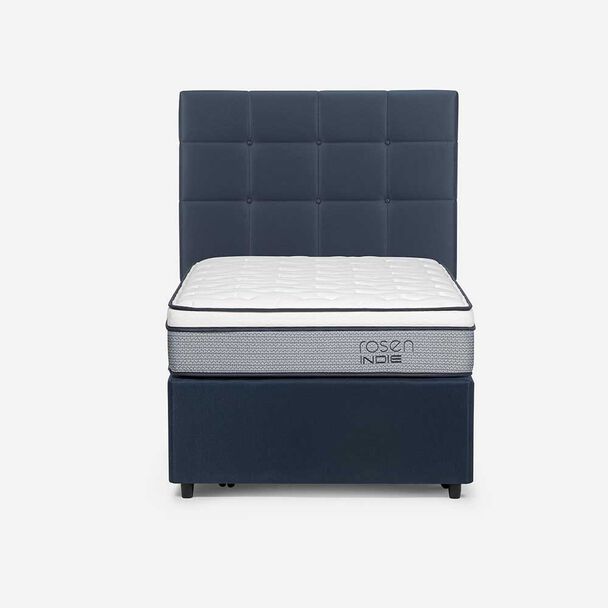 Diván Rosen 1,5 Plazas Indie + Respaldo Issey Azul