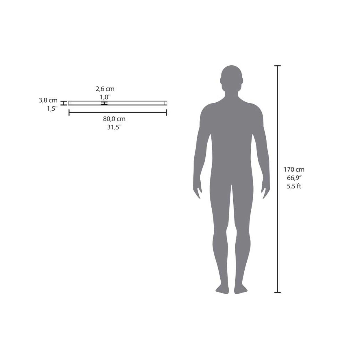 Repisa Flotante Wall Tuhome Amaretto 80 x 25 cm