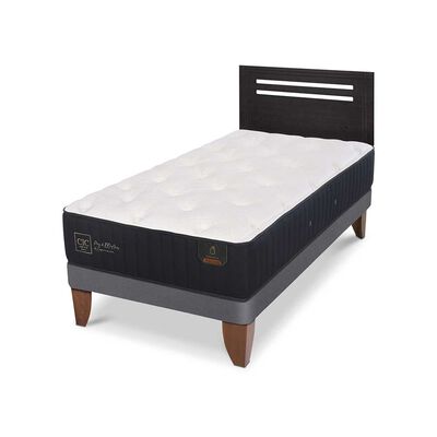 Imagen 2 del producto Cama Europea CIC 1,5 Plazas Premium + Respaldo Munich Negro