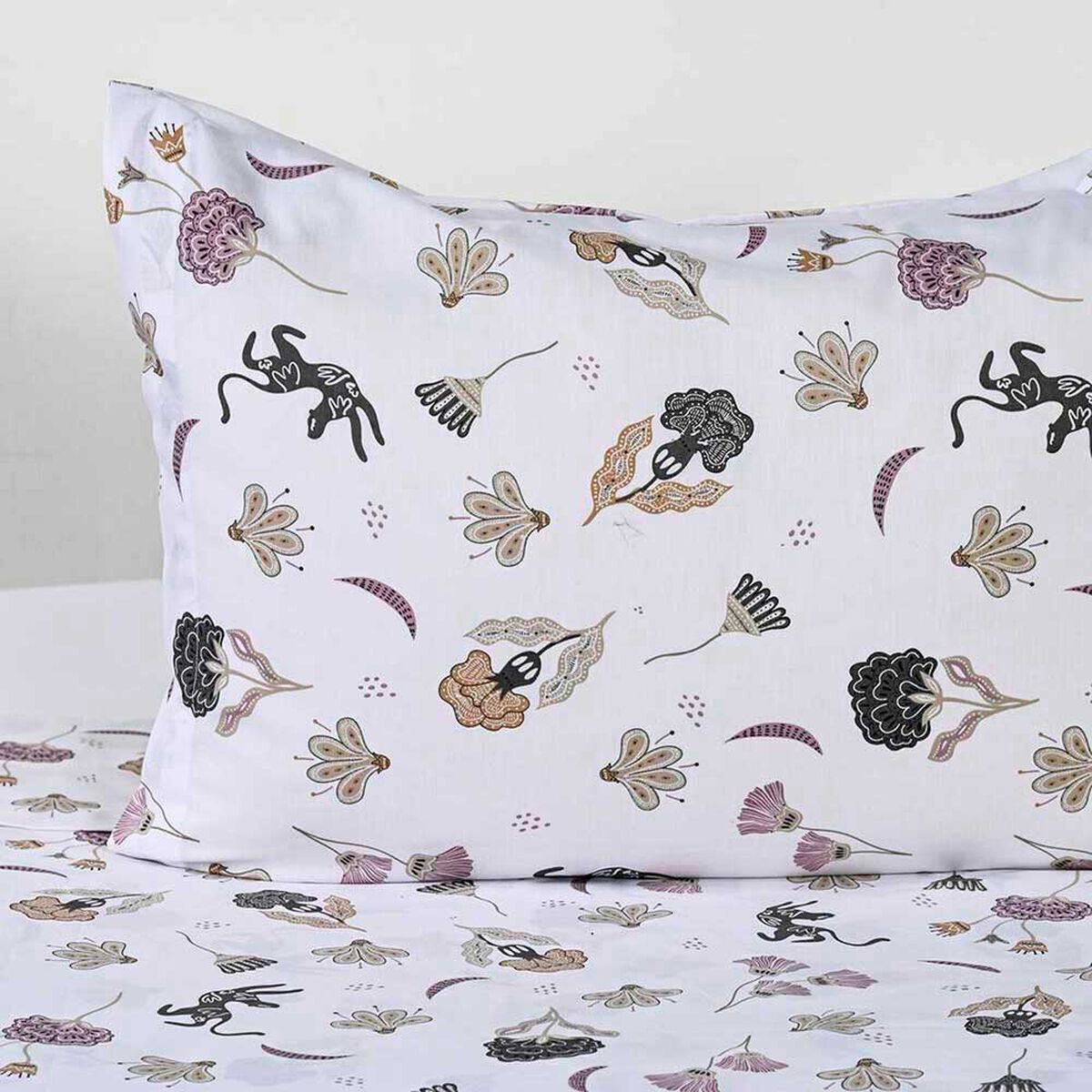 Juego de S&aacute;banas Cannon 200 Hilos 1,5 Plazas Mystic Blanco