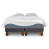 Cama Europea CIC Base Dividida King Alaska + Almohadas + Plum&oacute;n