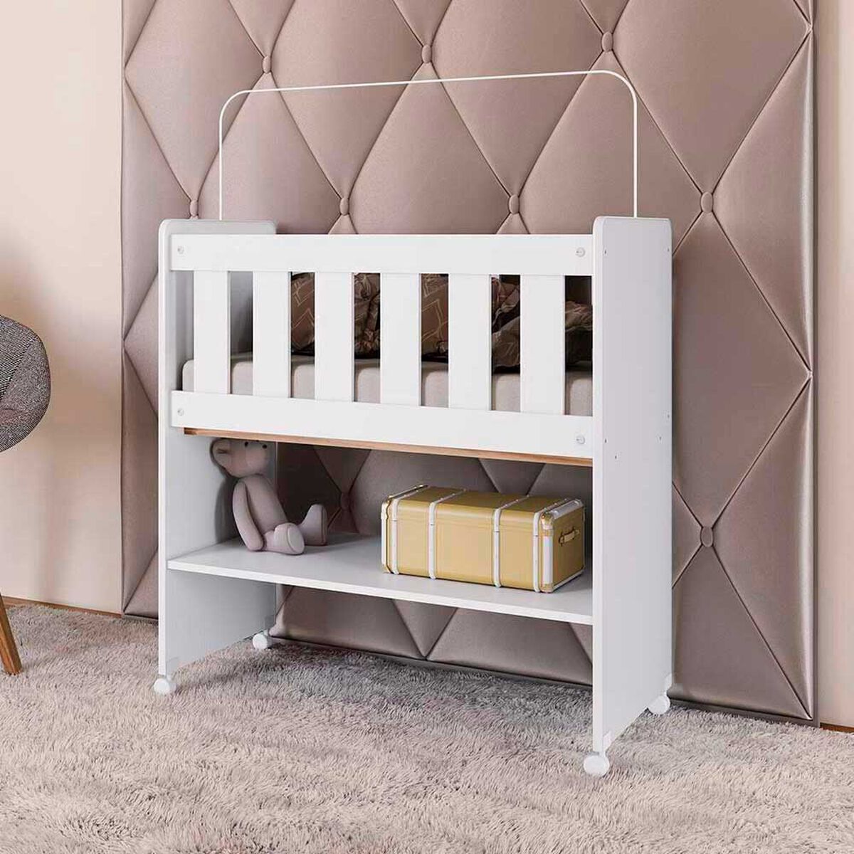 Cuna Yardas con Colch&oacute;n BY501NRMBC Blanca