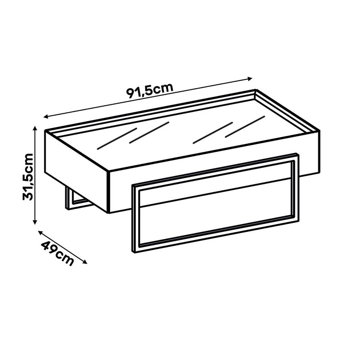 Mesa de Centro Vekkahome Pilar Blanco