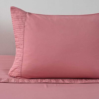 Imagen 2 del producto Juego de Sábanas American Family 1.5 Plazas Plizada Rosa