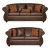 Juego de Living Black Factory Estambul 5 Cuerpos Chocolate