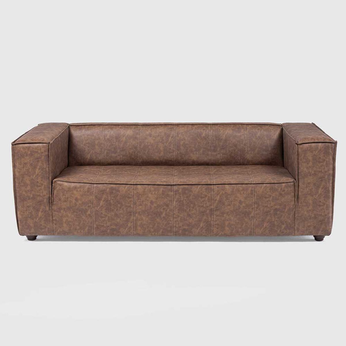 Sof&aacute; Barra Design Exposito 3 Cuerpos Skin Caf&eacute;