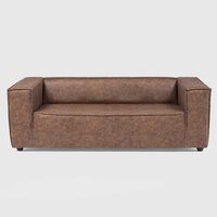 Sofá Barra Design Exposito 3 Cuerpos Skin Café