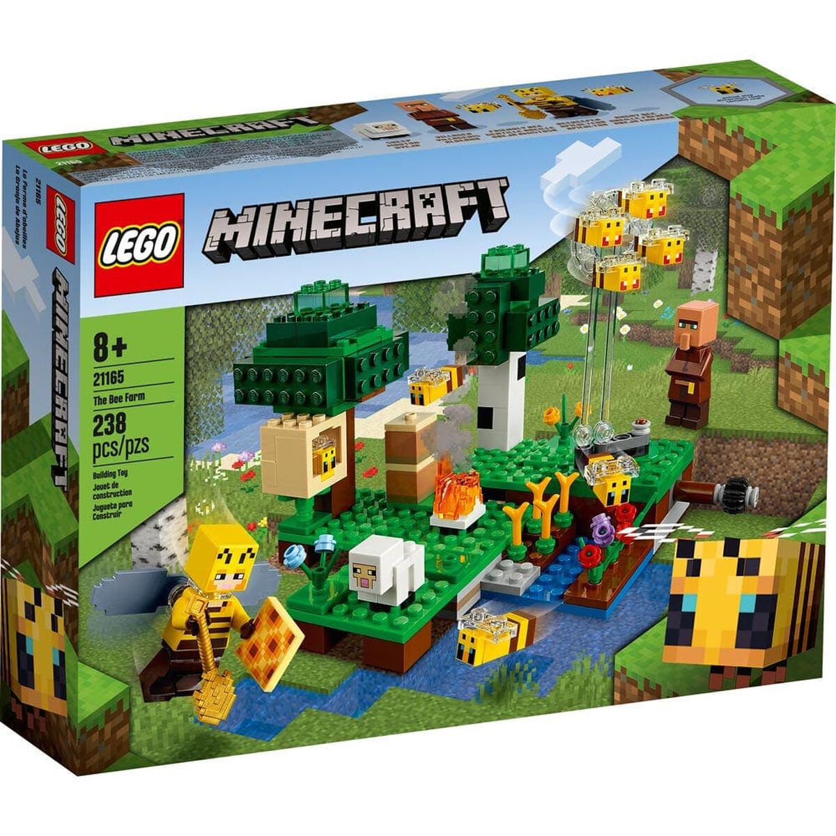 Bloques Lego La Granja de Abejas 238 Piezas Minecraft