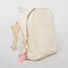Mochila Ecocuero Color Crudo con Accesorio Mujer Icono