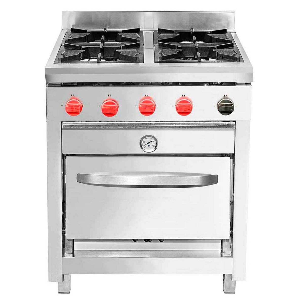 Cocina Industrial a Gas Ticgas 4 Platos 50x50 Gas Licuado