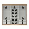 Closet Di Poretti Design Senna 3 Puertas 6 Cajones Terracota
