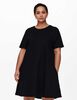 Vestido Corto Liso Manga Corta Bolsillos Mujer Only Carmakoma