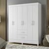 Clóset Vekkahome Mobi 6 Puertas 2 Cajones Blanco