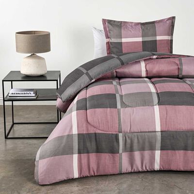 Imagen 1 del producto Plumón Cannon 1,5 Plazas Check Rosa