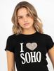 Polera Crop Con Estampado Mujer Icono