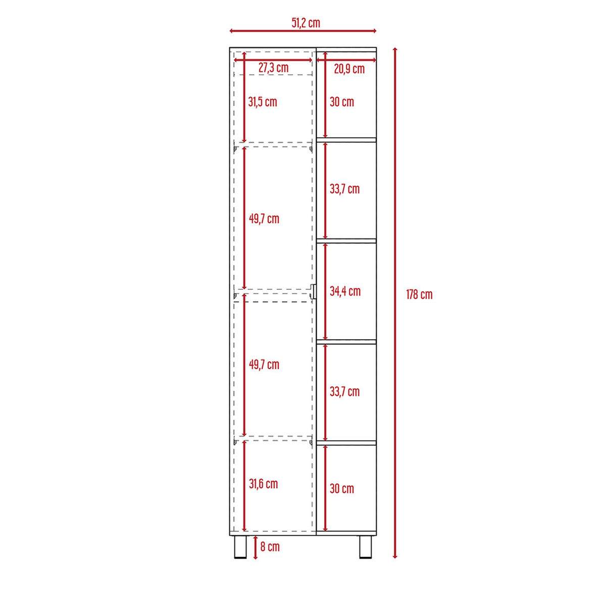 Combo Espejo + Optimizador Lavamanos + Optimizador Baño + Mueble Baño TuHome Bath 300