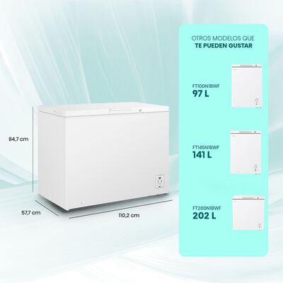 Imagen 2 del producto Freezer Horizontal Hisense FT300N1AWF 297 lts.