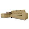 Seccional Izquierdo Elegant Houston Cheise Tela 5 Cuerpos Beige