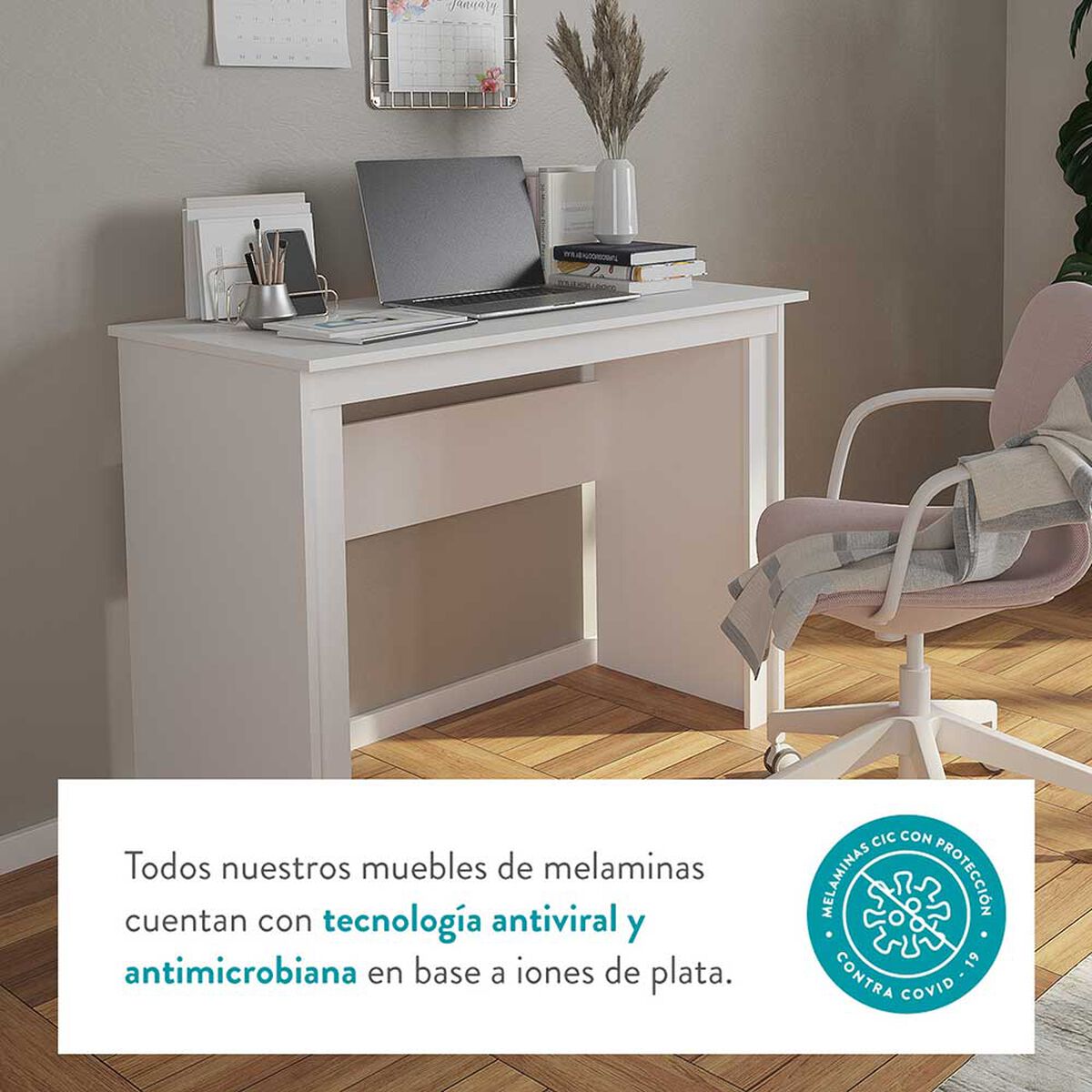 Escritorio Esquinero CIC Palermo Olmo Alpino 1 Cajón