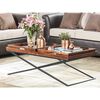Mesa de Centro Innovamuebles Monarca 2 Bandejas Nogal Oscuro
