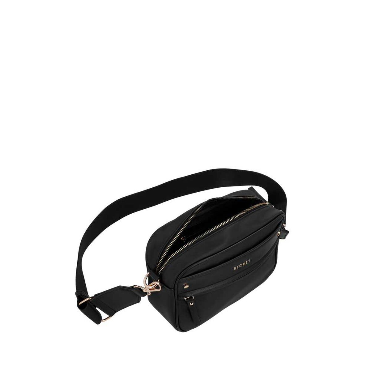 Cartera Bandolera Secret Londres SC7 Peque&ntilde;a Negra
