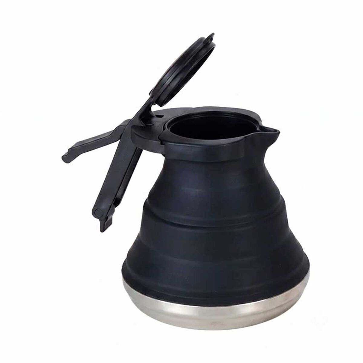 Tetera Plegable Camping Outdoor Uso Diario Negra Pro Outdoor