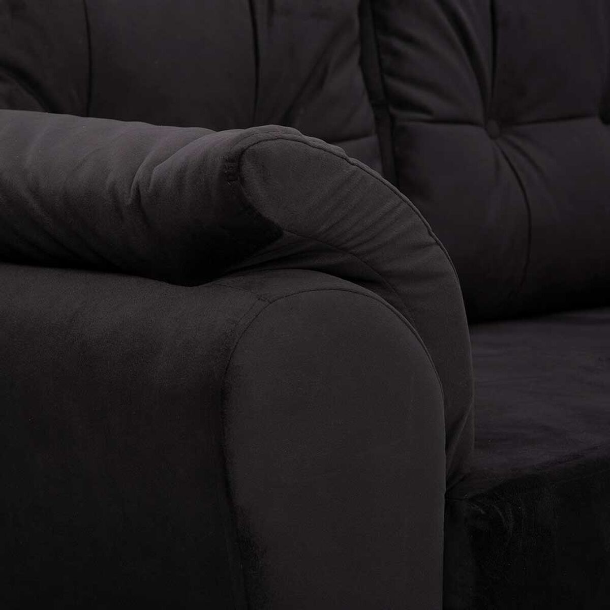 Sofá Seccional Muebles MPR Journey 3 Negro