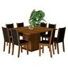Juego de Comedor Vekkahome Clarice Greco 8 Sillas Caf&eacute;