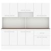 Mueble de Cocina Vekkahome White 1 Cajón 12 Puertas Café